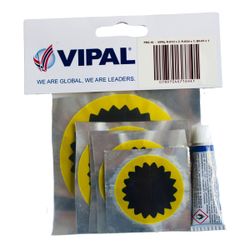 VIPAL Tube Patch & Cement Pre Pack Of 6 + 1