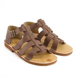 Bata Safari Mens S&al Open Toe Cognac Size 9