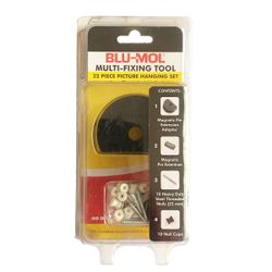BLU-MOL Multi-fixing Picture Hanging Kit 22 Pce