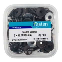 IFASTEN Washer Bonded Epdm 6x19mm 100 Pt
