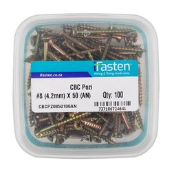 IFASTEN Cbc Pozi No8 4.2mmx50mm 100 Pt
