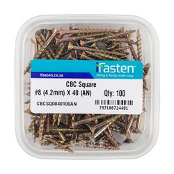 IFASTEN Cbc Square No8 4.2mmx40mm 100 Pt