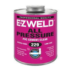 Ez Weld 229 Pvc Cement All Pressure Clear 237ml