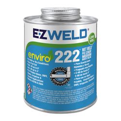 Ez Weld 222 Pvc Cement Medium Body Blue 237ml