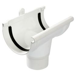 Pvc Gutter ½-round Outlet Round