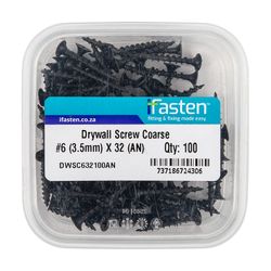 IFASTEN Drywall Screw Coarse No6 3.5mmx32mm 100 Pt