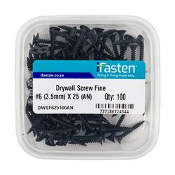IFASTEN Drywall Screw Fine No6 3.5mmx25mm 100 Pt