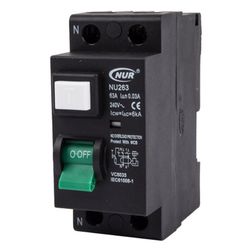 Earth Leakage Mini Rail 63a Dp 6ka