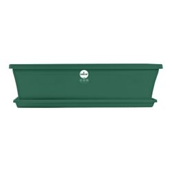 SEBOR Sill Planter & Saucer Set 50cm Dark Green