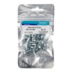 IFASTEN Bolt & Nut Gutter M6x16mm 25 Pp