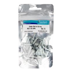 IFASTEN Bolt & Nut Gutter M6x20mm 25 Pp