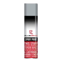 GLUEDEVIL Spray Paint 300ml Metallic Grey