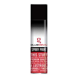 GLUEDEVIL Spray Paint 300ml Heat Resist Gloss Blk
