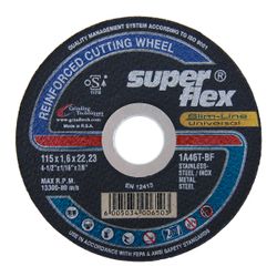 SUPERFLEX Cutting Disc 2in1 Flat 115x1.6mm 1a46t B