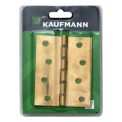Kaufmann Butt Hinge 100mm Brass Nylon Washer(pair)