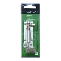 Kaufmann Barrel Bolt 64mm Chr Plated Straight
