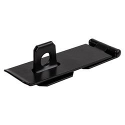 Kaufmann Hasp & Staple 90mm H/duty Blk Jap(bulk)