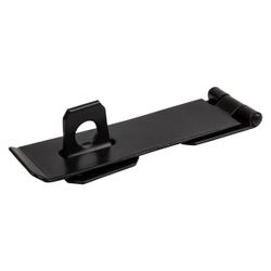Kaufmann Hasp & Staple 115mm H/duty Blk Jap(bulk)