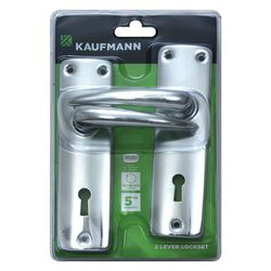 Kaufmann Lockset 2 Lever Sabs Lock + Cp H&le
