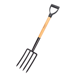 TRAMONTINA Black Digging Fork 74cm Wooden H&le