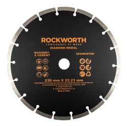 ROCKWORTH Diamond Wheel 230mm Segmented Rim