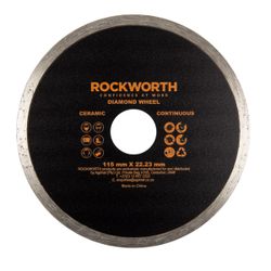 ROCKWORTH Diamond Wheel 115mm Continuous Rim