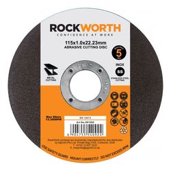 ROCKWORTH Cutting Disc Slimline Steel 230x2.0 5pac