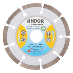 &OR Diamond Disc Segmented Ss 115x1.8mm