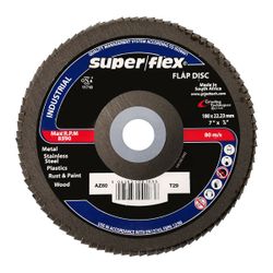 SUPERFLEX Flap Disc Industrial 180mm Az60