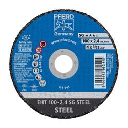 PFERD Cutting Disc Steel Flat 100mm X2.4mm Sg 16 B