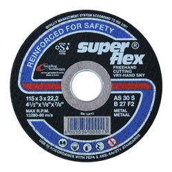 SUPERFLEX Cutting Disc Flat Steel 115x3mm B