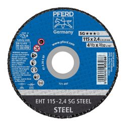 PFERD Cutting Disc Flat Steel 115mm X2.4mm Sg