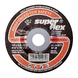 SUPERFLEX Grinding Disc Dome Steel 115x6mm