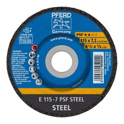 PFERD Grinding Whl Steel Dome 115mm X7.2mm Psf
