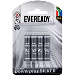 EVEREADY Battery Power+ Silver Zinc Aaa 4pc