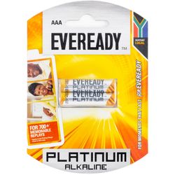 EVEREADY Battery Platinum Alkaline Aaa 2 Pack