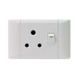 CBI Plug Switch Horizontal 2x4 White