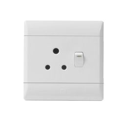 CBI Plug Switch Single 4x4 White