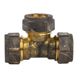 Compression Brass Tee Cxcxc 15mm Sabs