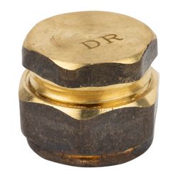 Compression Brass End Cap 15mm Sabs