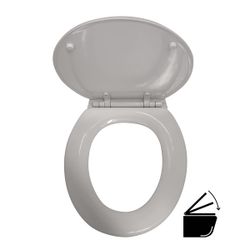 Toilet Seat Wooden Cheeky Universal Soft Close Wht