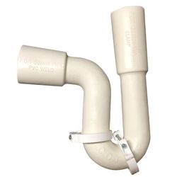 Trap White P 40x40mm (50mm Pvc Out)