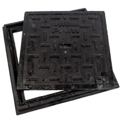 Manhole Cover & Frame 265x265mm L/d