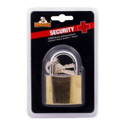 MACKIE Padlock Sec + B/plated 50mm