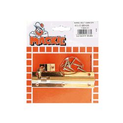 MACKIE Barrel Bolt Brass Straight 100mm