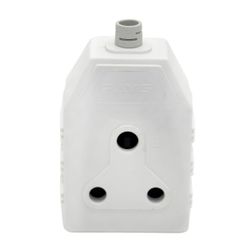NEXUS Janus Coupler Dbl Pvc 16a White