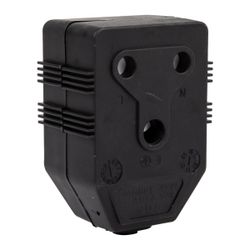 NEXUS Janus Coupler Dbl Pvc 16a Blk Pp