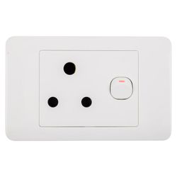 NEXUS Socket Switch With Cover 16amp 4x2 Single