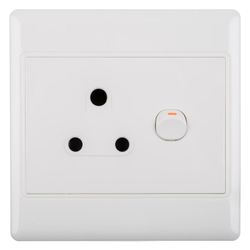 NEXUS Socket Switch With Cover 16amp 4x4 Single