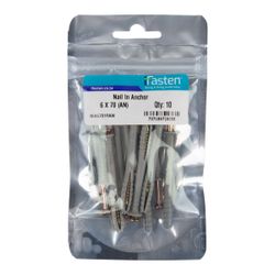 IFASTEN Nail In Anchor 6mmx70mm 10 Pp